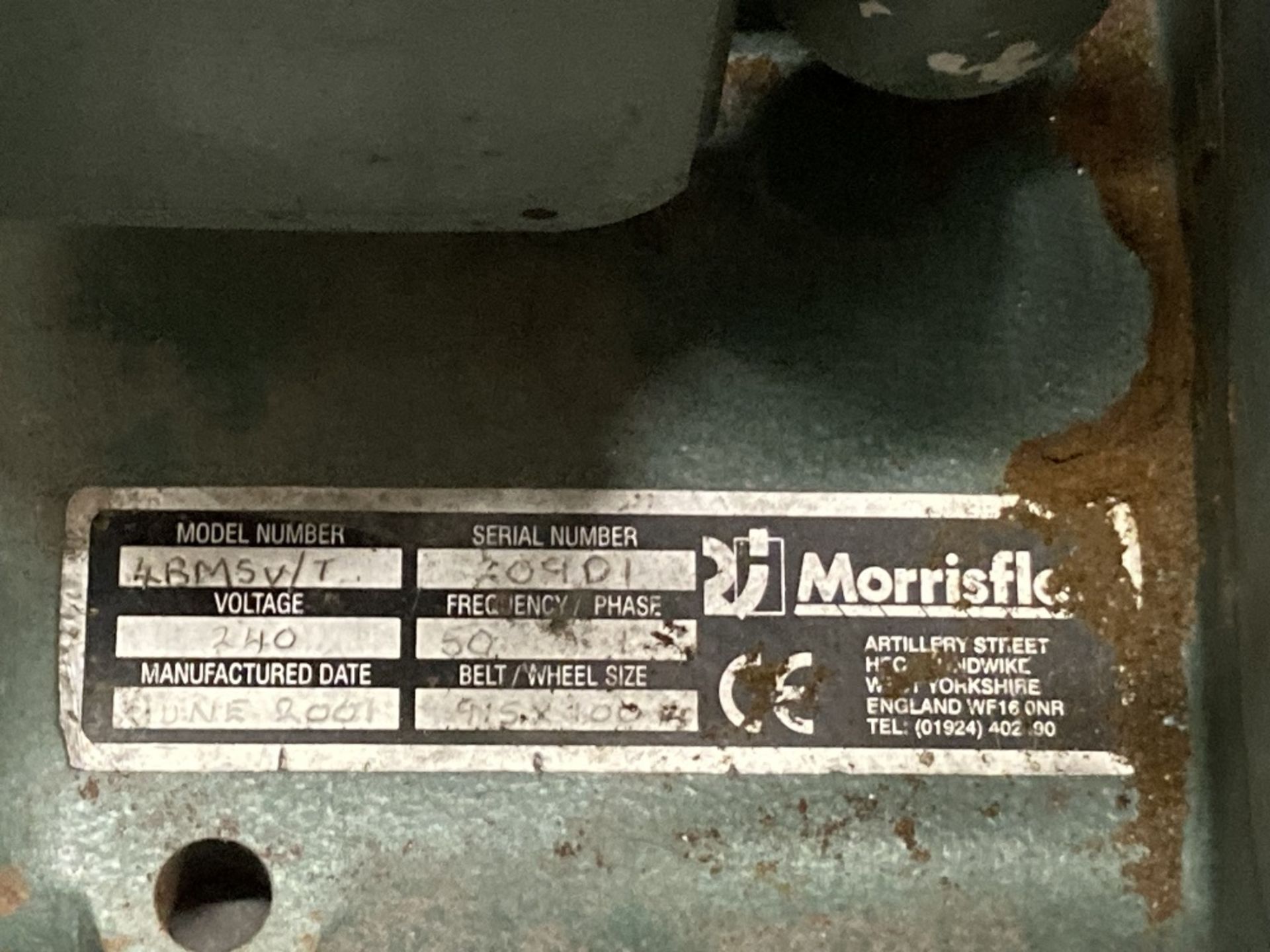 Morriflo 4BM5V/T 240v bench mounted sander - Image 5 of 5