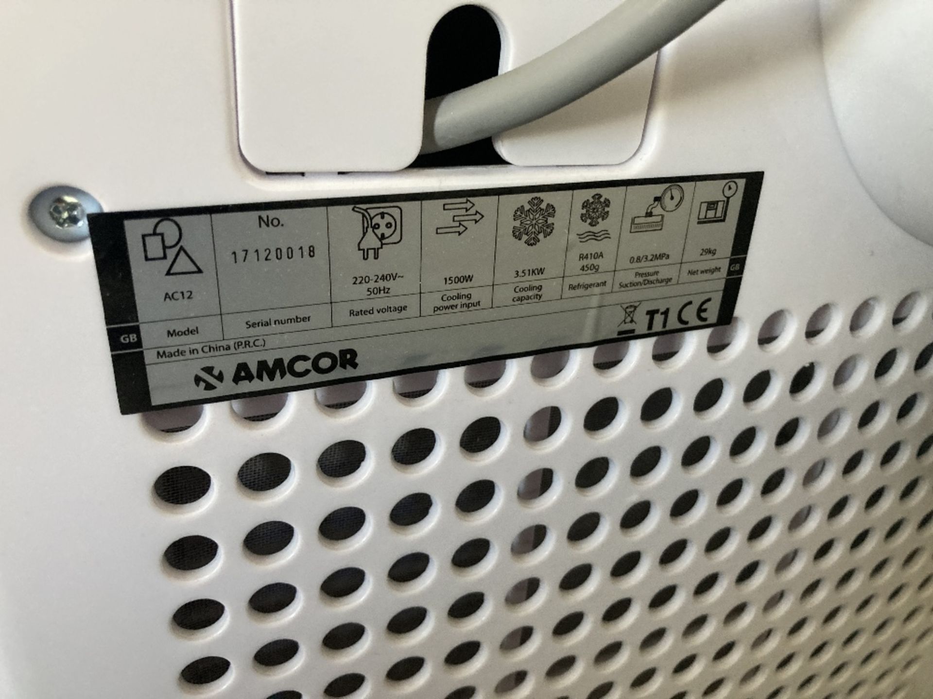 Amcor AC12 Mobile Air Conditioning Unit - Image 2 of 8