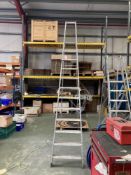 Zarges 12-rung aluminium platform ladder