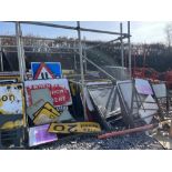 Large Quantity of Road Signs And Frames