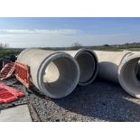 Quantity of assorted size Concrete Drainage Pipe to include: