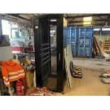 Single Server cabinet to include (2) UPS back up batteries and telephone switches