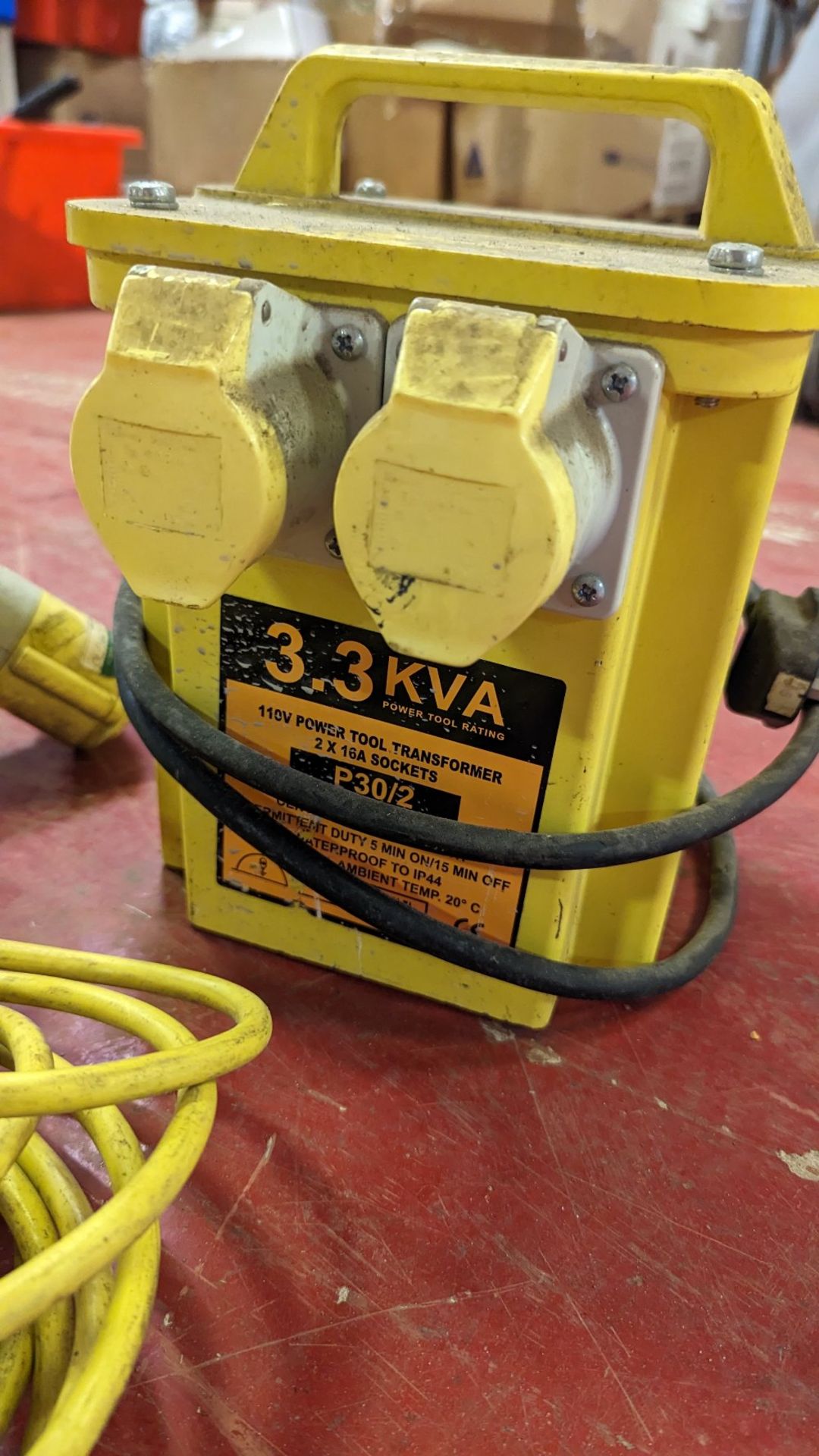 110V transformer and extension lead - Image 2 of 2