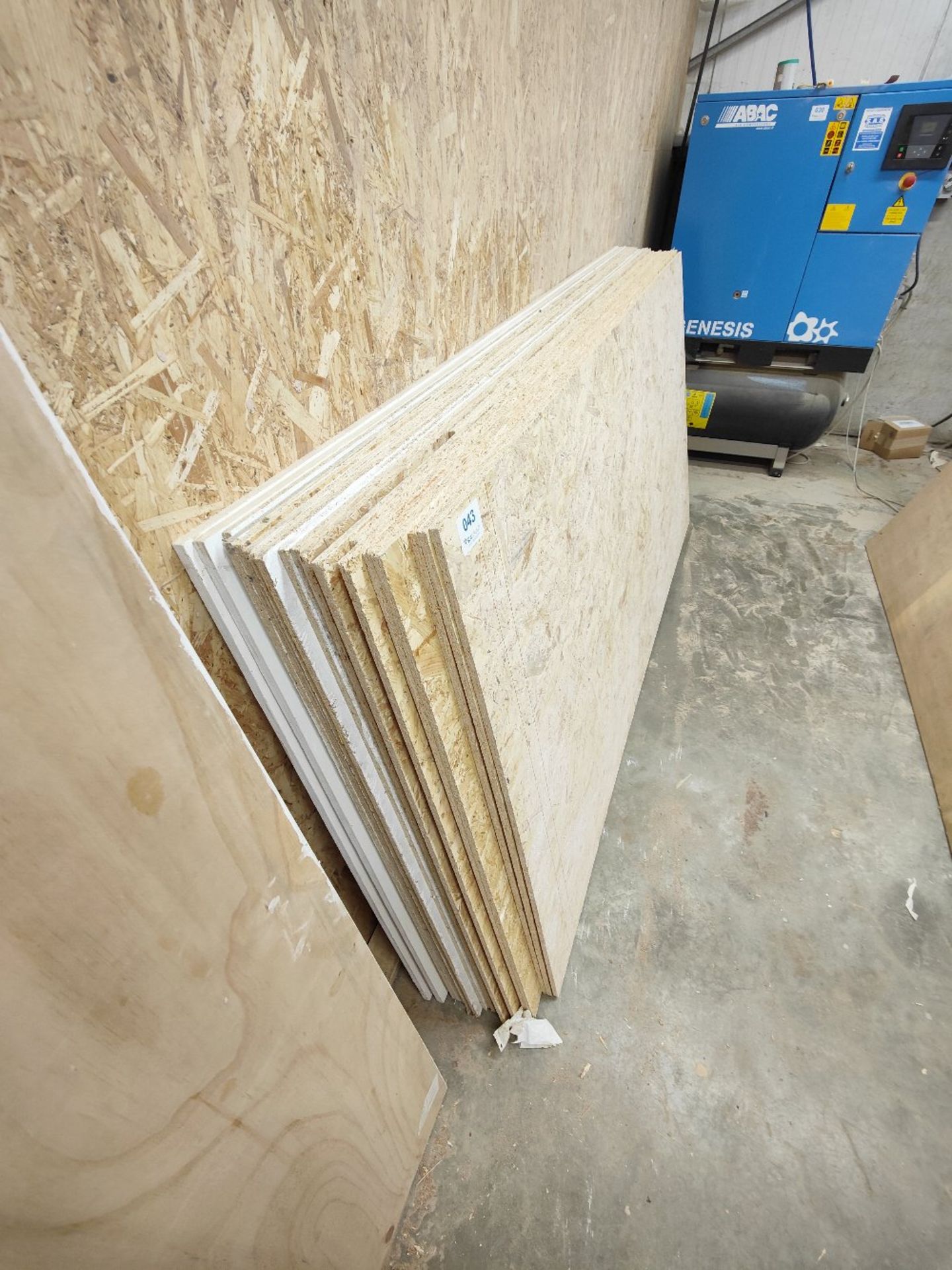 Large quantity of sheet timber stock to include: - Image 3 of 5