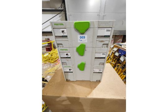 (3) Festool plastic storage boxes - Image 3 of 3