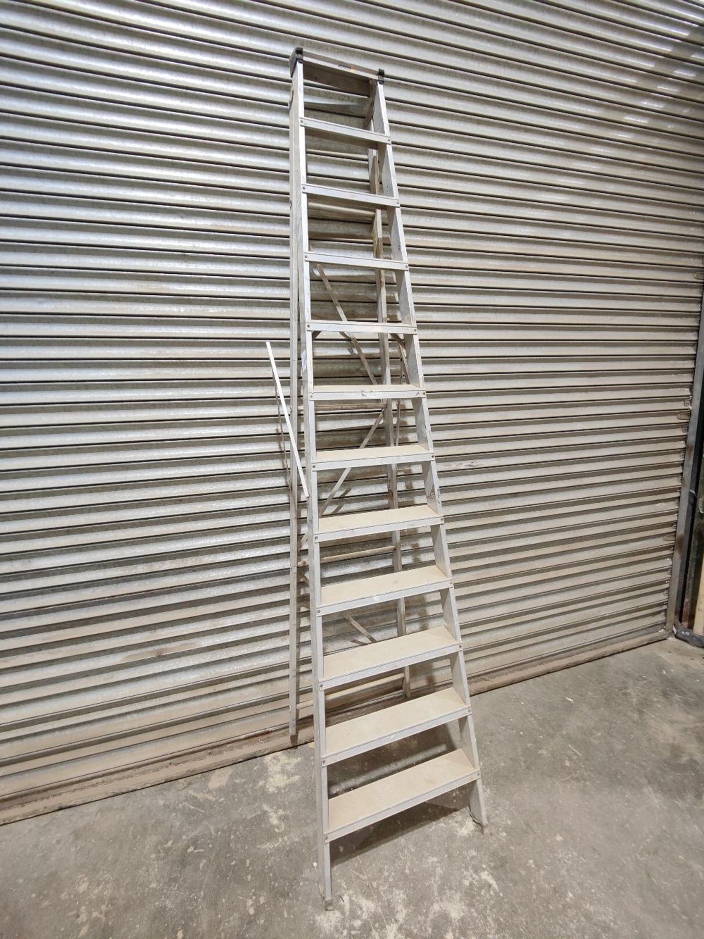 Aluminium 11-rung step ladder