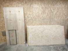 Large quantity of sheet timber stock to include:
