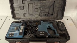 Erbauer ERT576SDS drill with charger and case