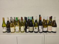(25) Various bottles of white wine, as photographed