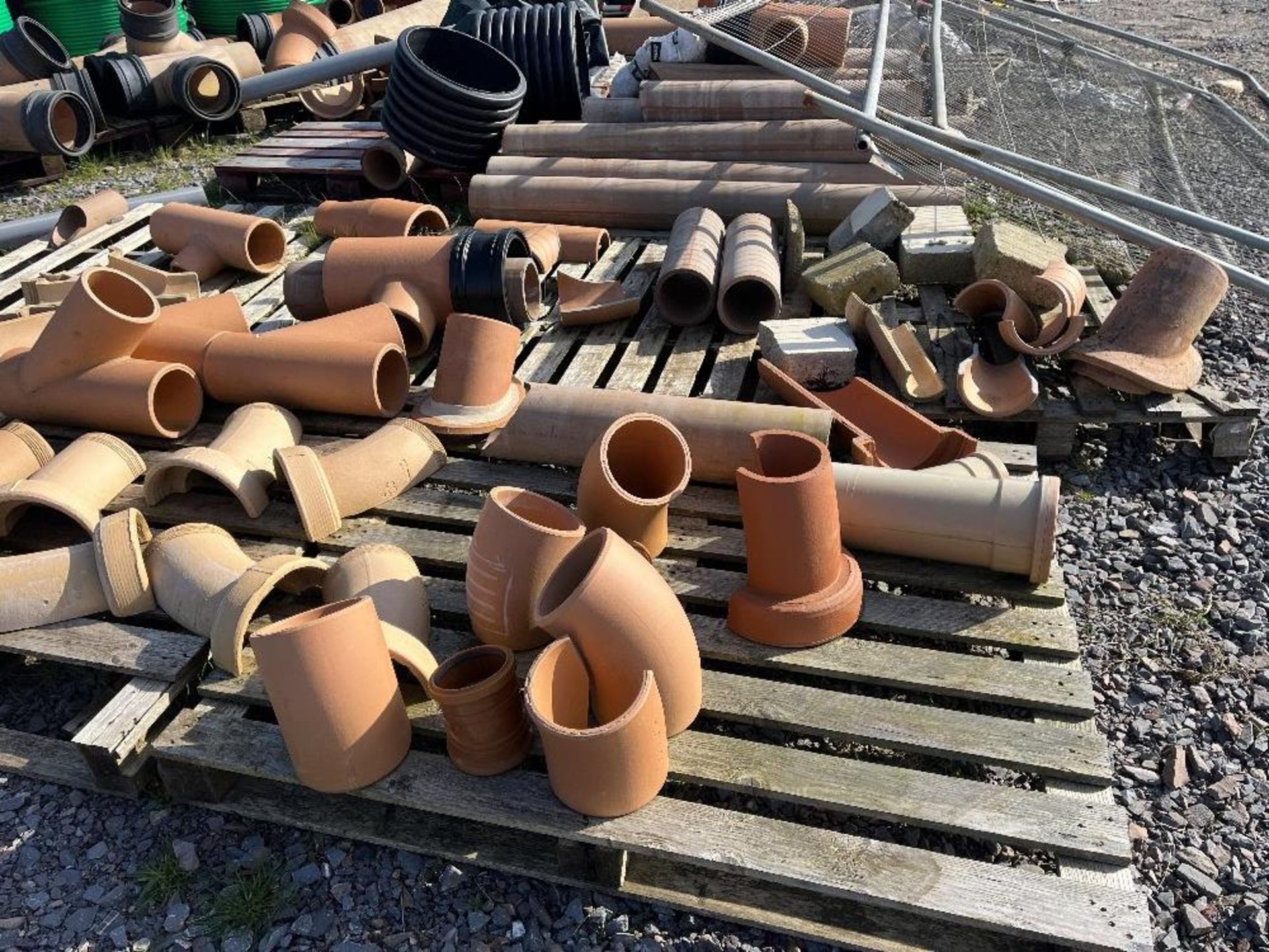 Quantity of clay channels, Y joints and T joints