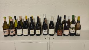 (24) Various bottles of white wine, as photographed