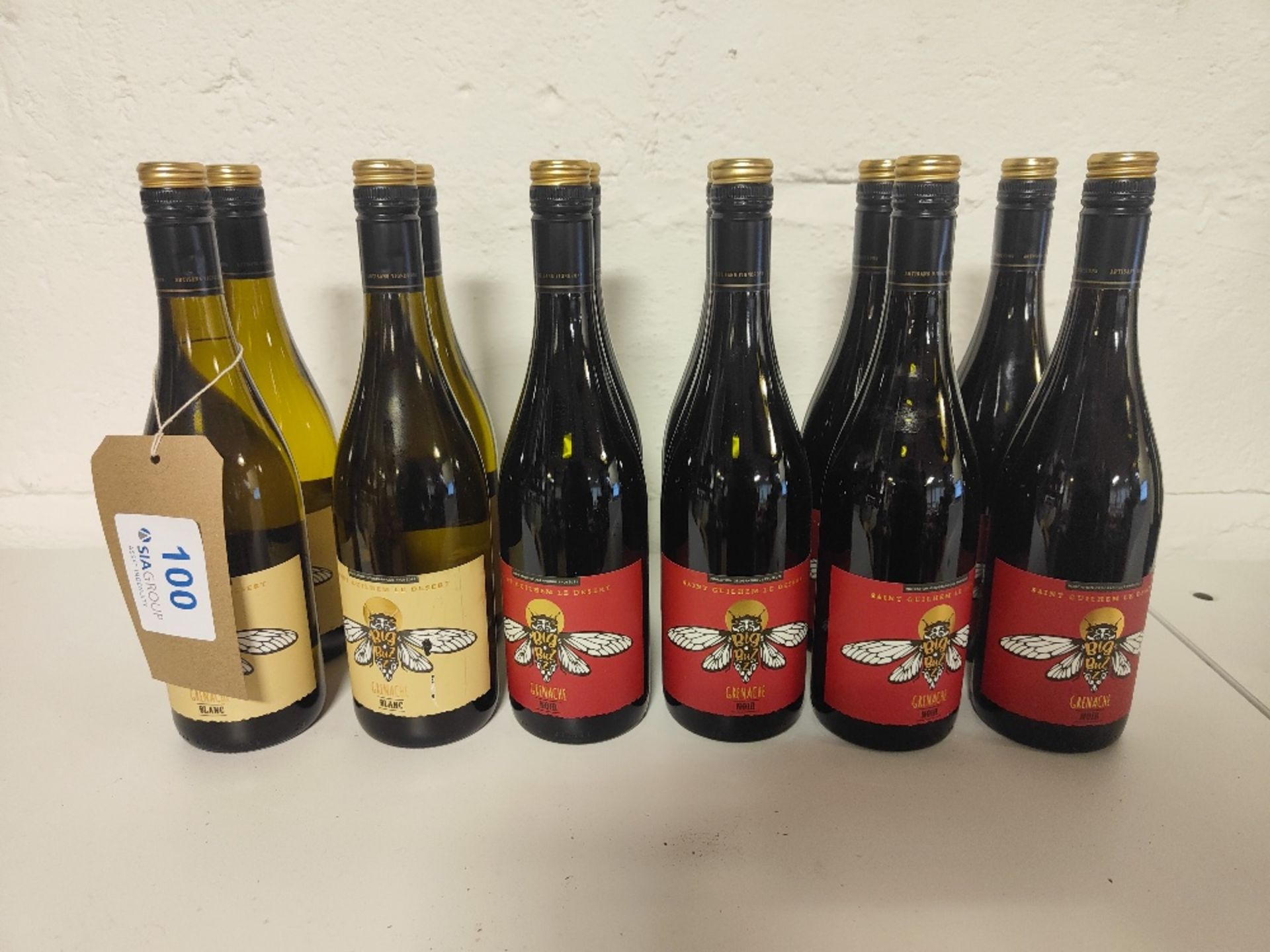 (12) Bottles of wine to include: