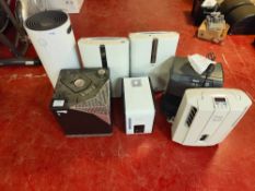 Various humidifiers, gas heater and air purifier, as lotted