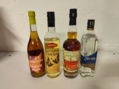 (4) Various bottles of rum to include: