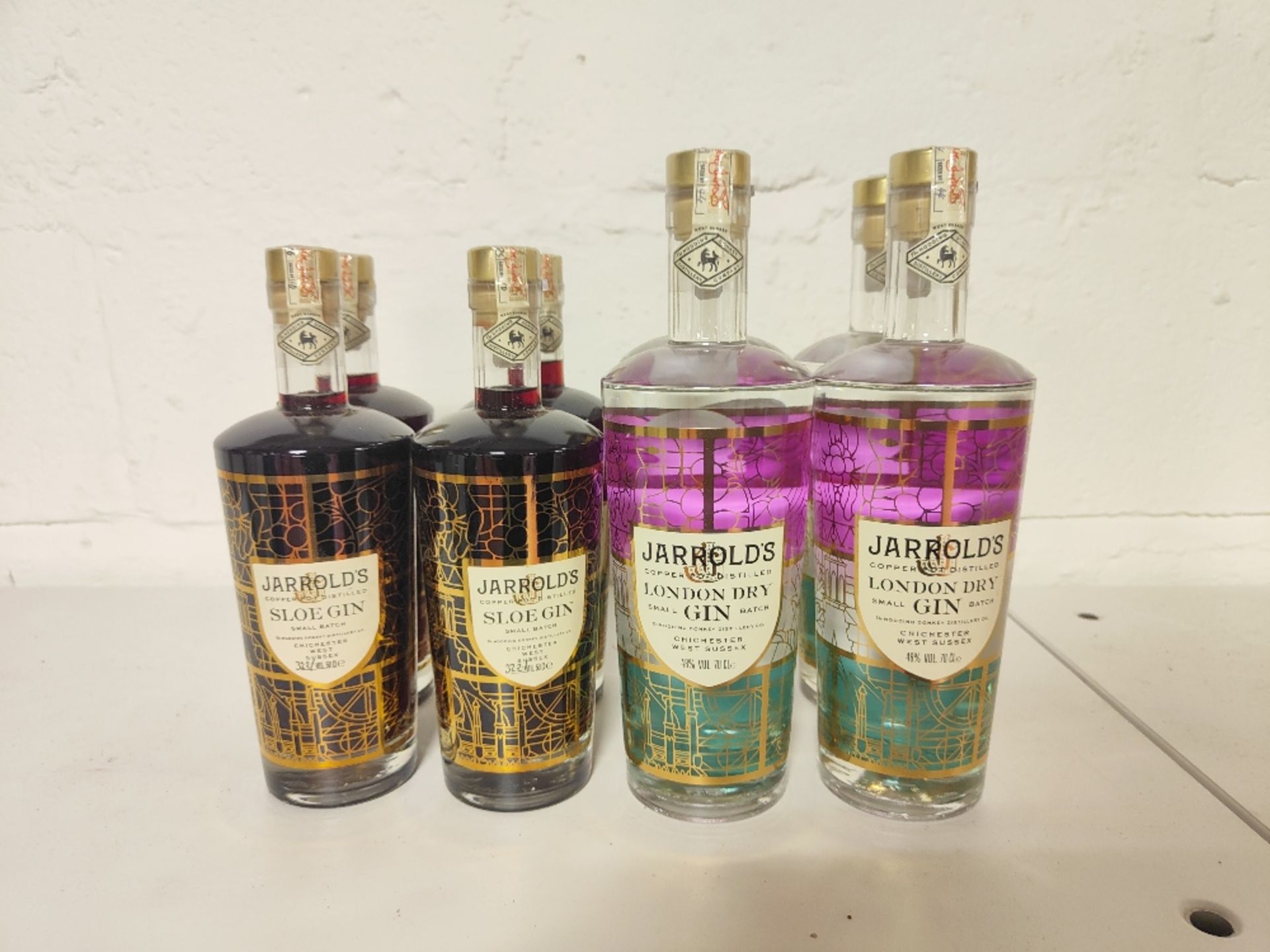 (8) Bottles of Jarrolds Gin to include: