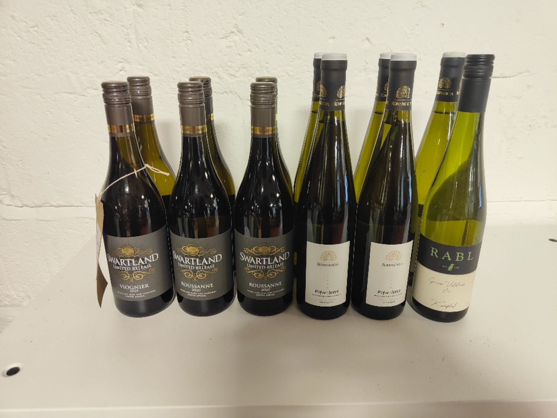 (12) Bottles of wine to include: