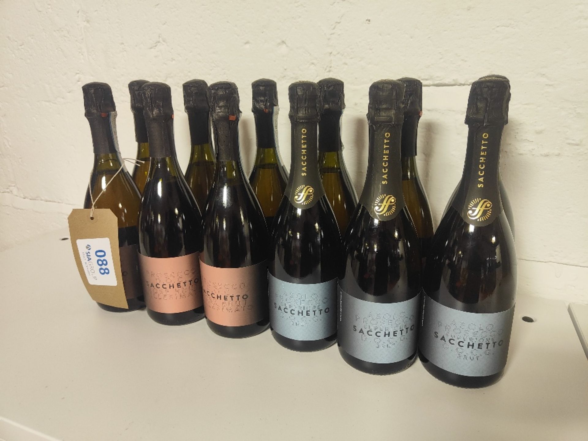 (12) Bottles of Sacchetto Brut prosecco (2021) - Image 2 of 2