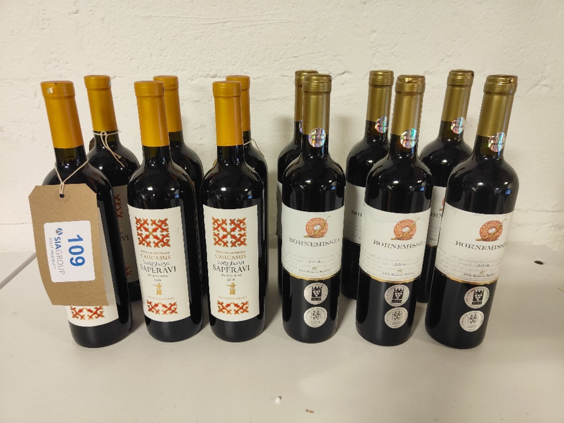 (12) Bottles of wine to include: