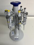 Eppendorf Pipette Carousel 2 with (6) Adjustable Volume Pipettes