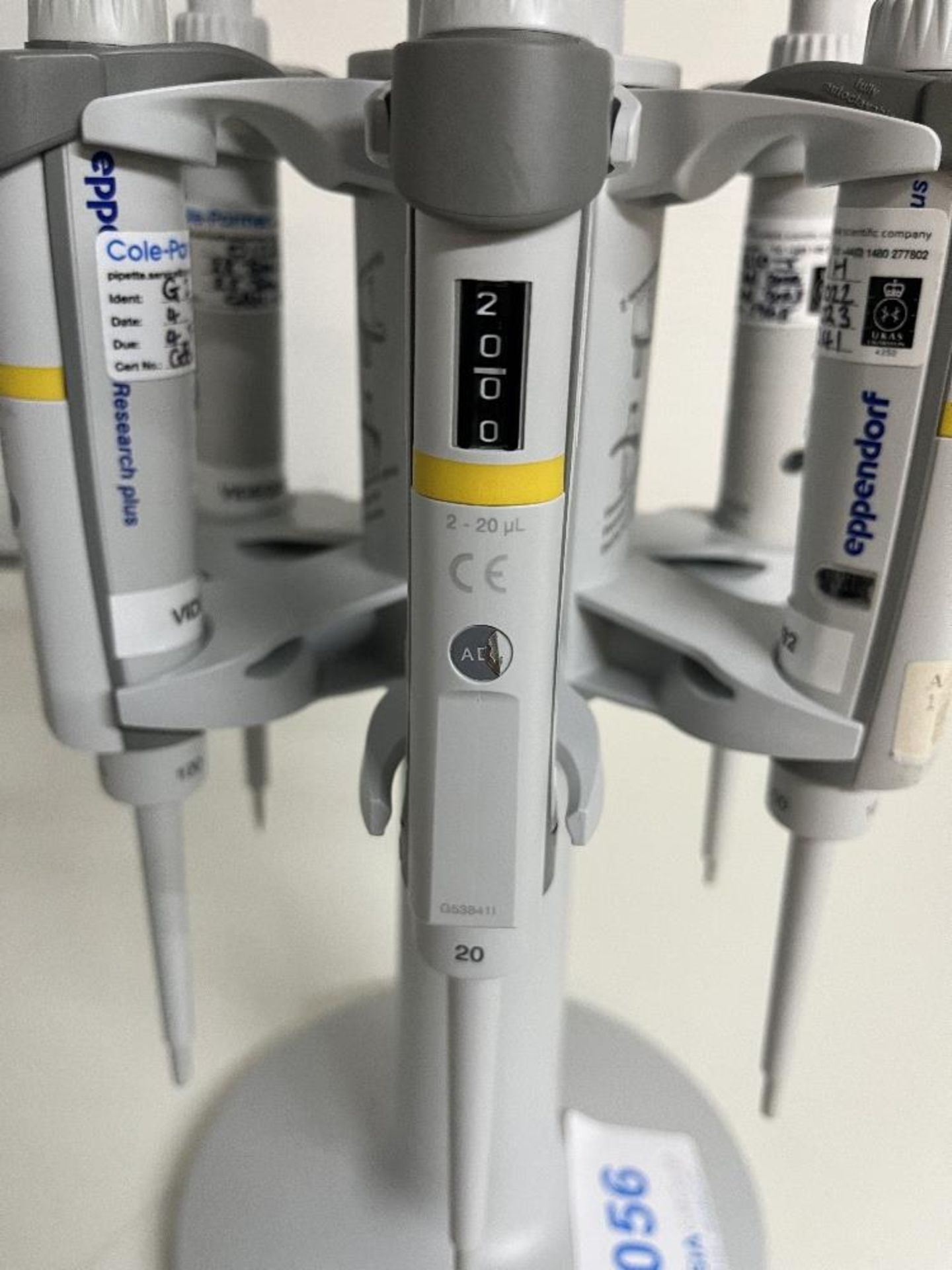 Eppendorf Pipette Carousel 2 with (6) Adjustable Volume Pipettes - Image 6 of 8