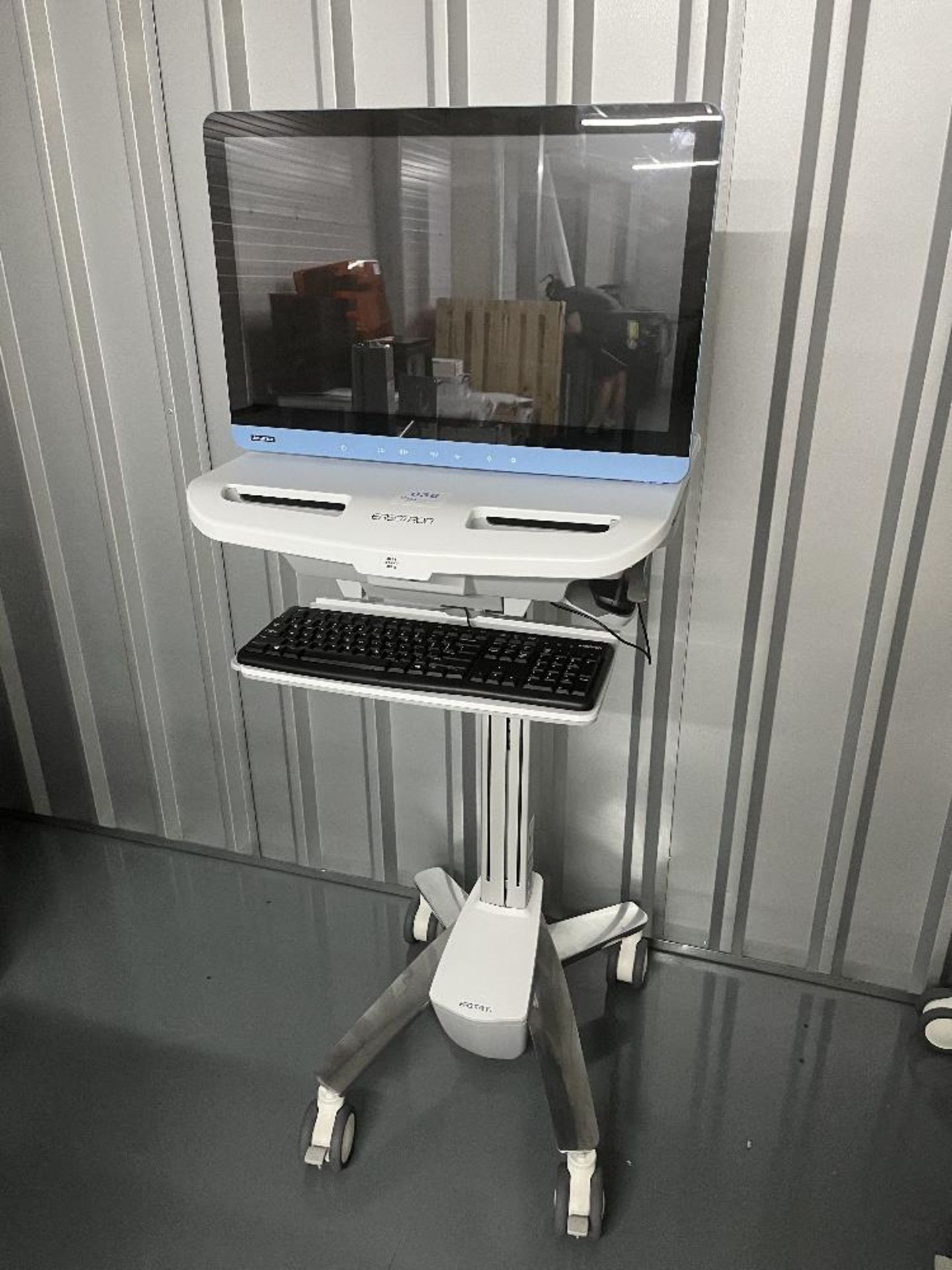 Ergotron Styleview Cart Type SV41-6200-0 Full Featured Medical Cart with Advantech POC-624-01 AIO PC