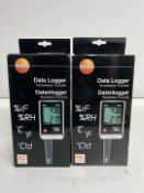 (2) Testo Data Loggers for Temperature & Humidity