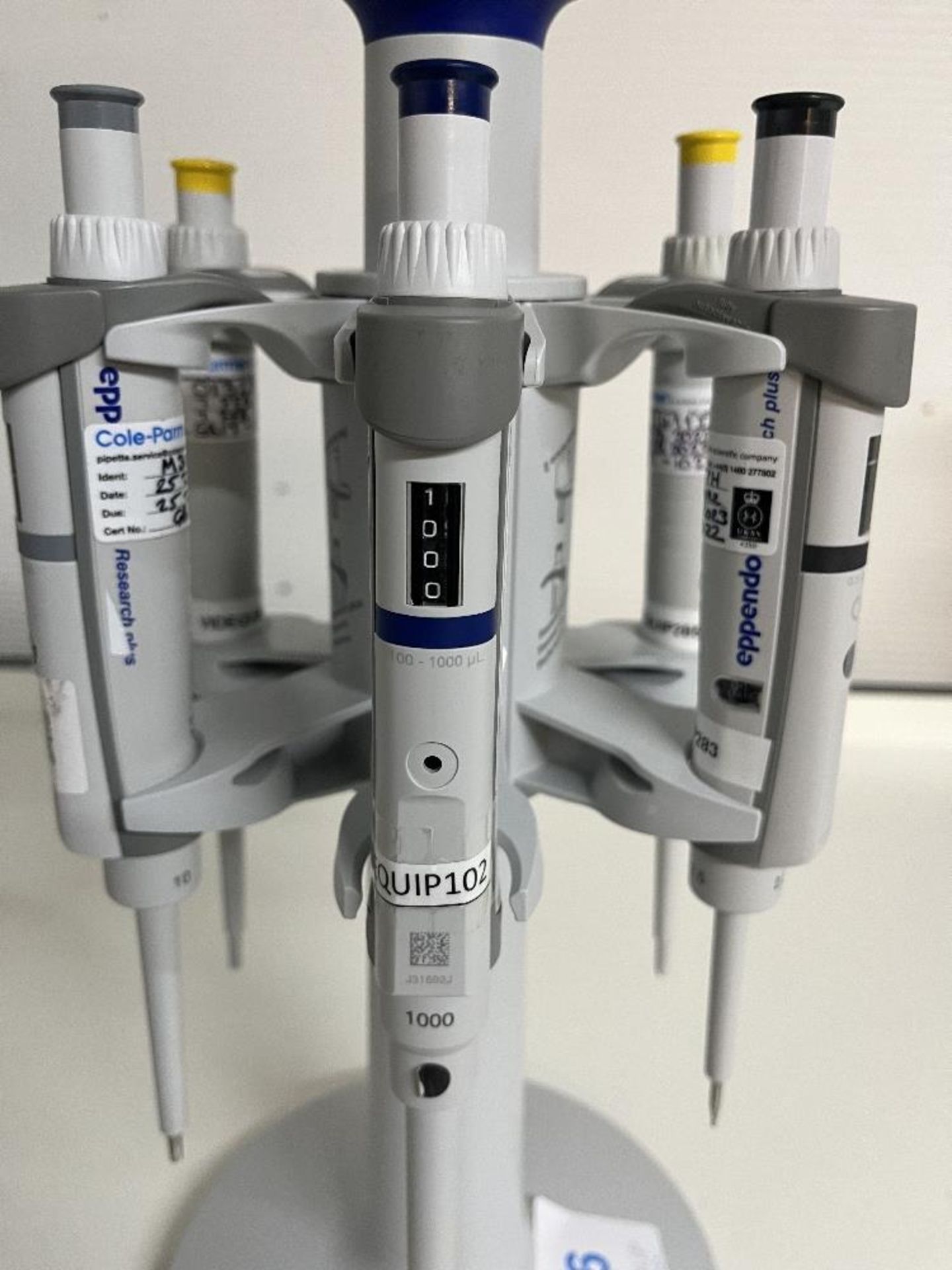 Eppendorf Pipette Carousel 2 with (6) Adjustable Volume Pipettes - Image 3 of 8