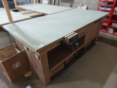 Fabricated Carpenters Workbench With Record Vice