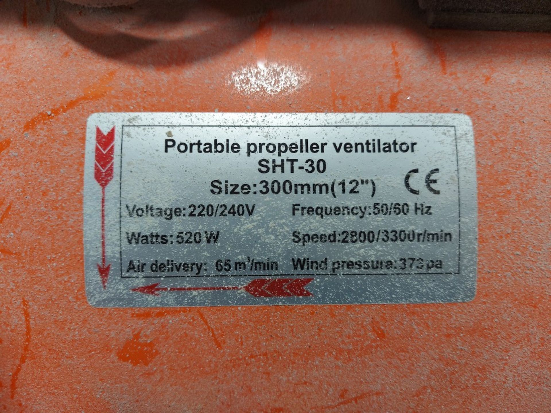 Portable Propellor Ventilator SHT-30 System - Image 3 of 3