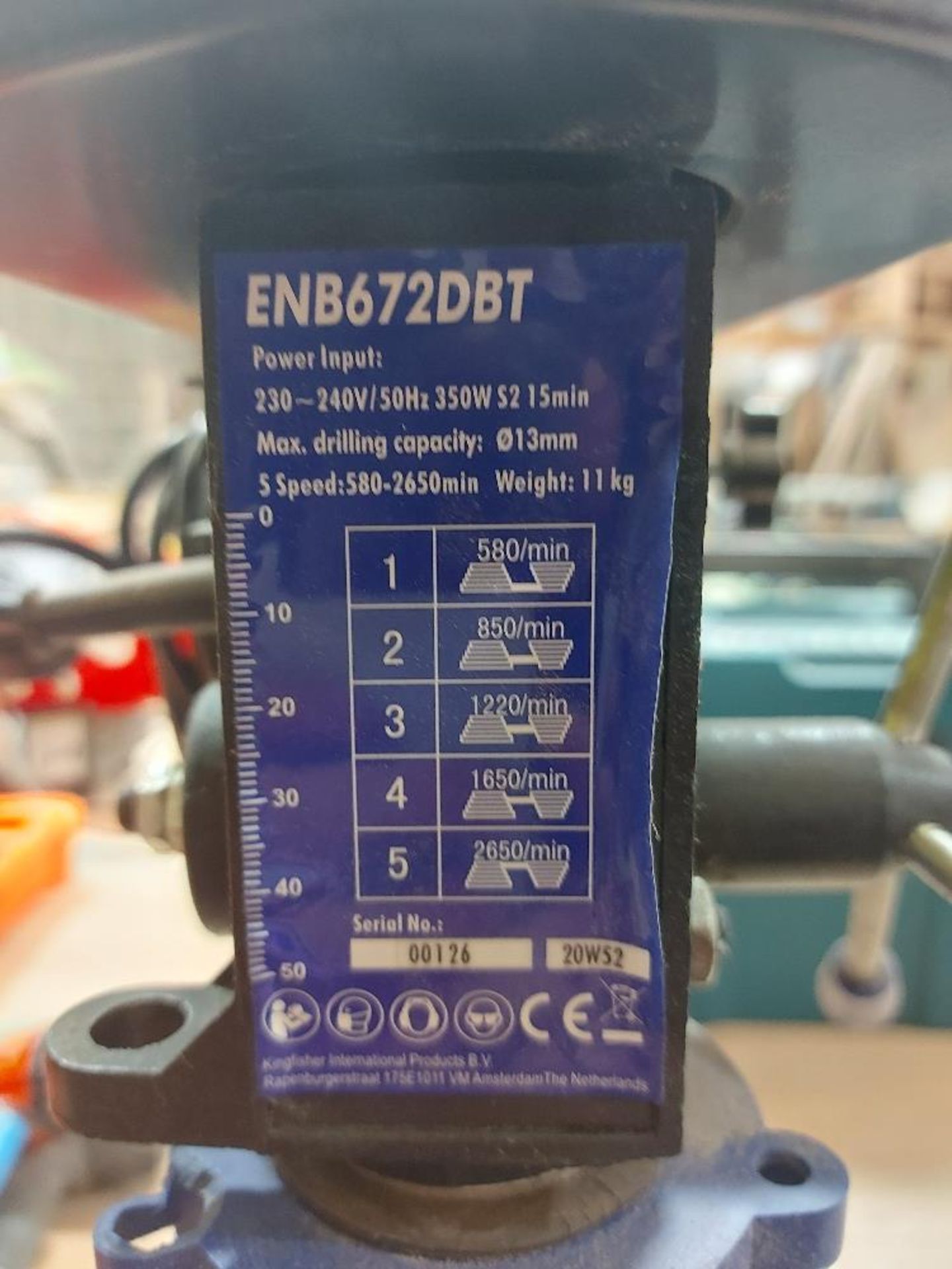 Energer ENB672DBT 350W Drill Press - Image 4 of 4