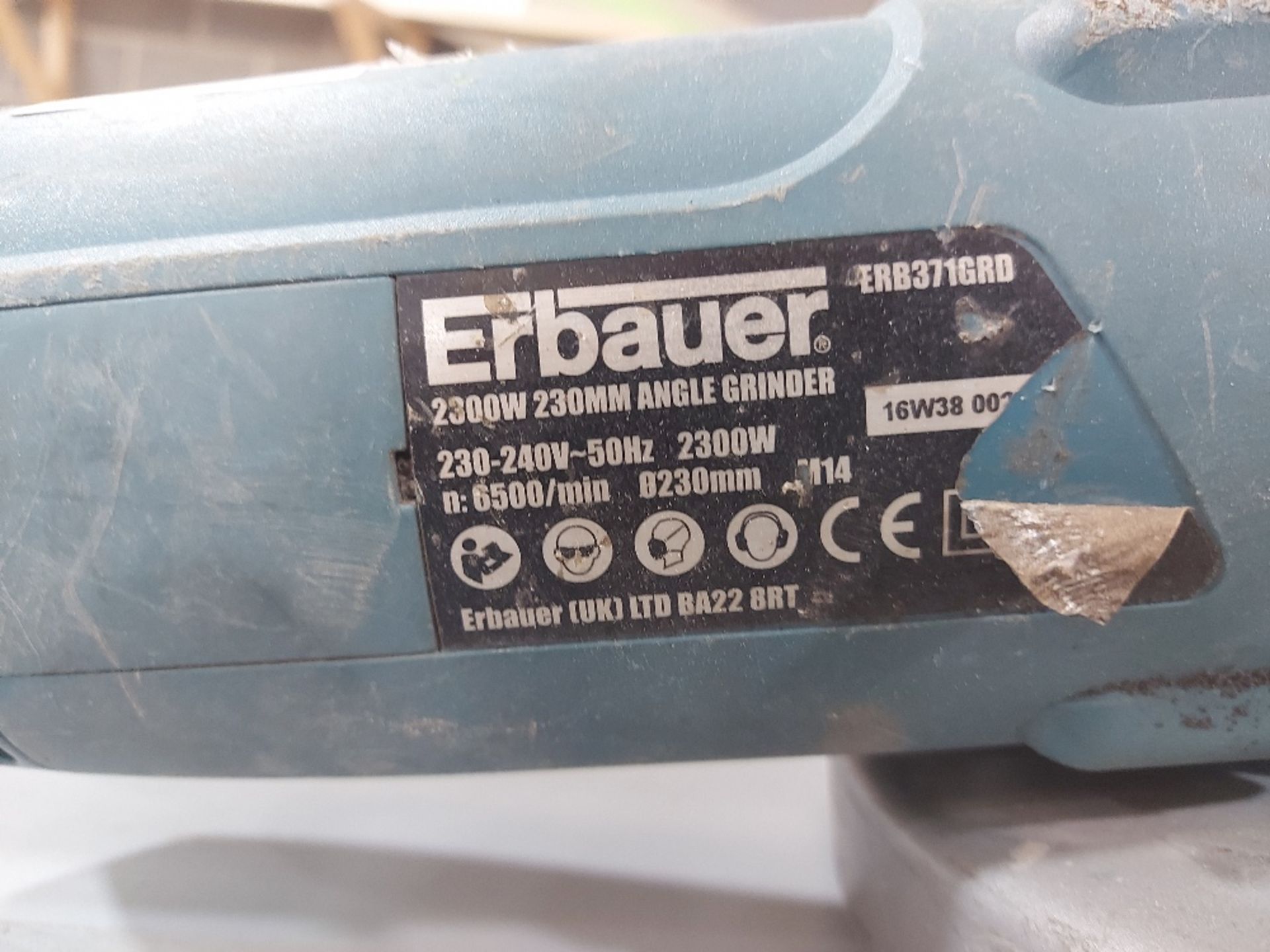Erbauer ERB371GRB 230mm Angle Grinder - Image 3 of 3