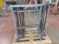 (6) Height Adjustable Steel Trestles