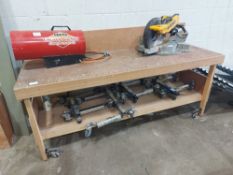 Fabricated Two Tier Mobile Carpenters Workbench