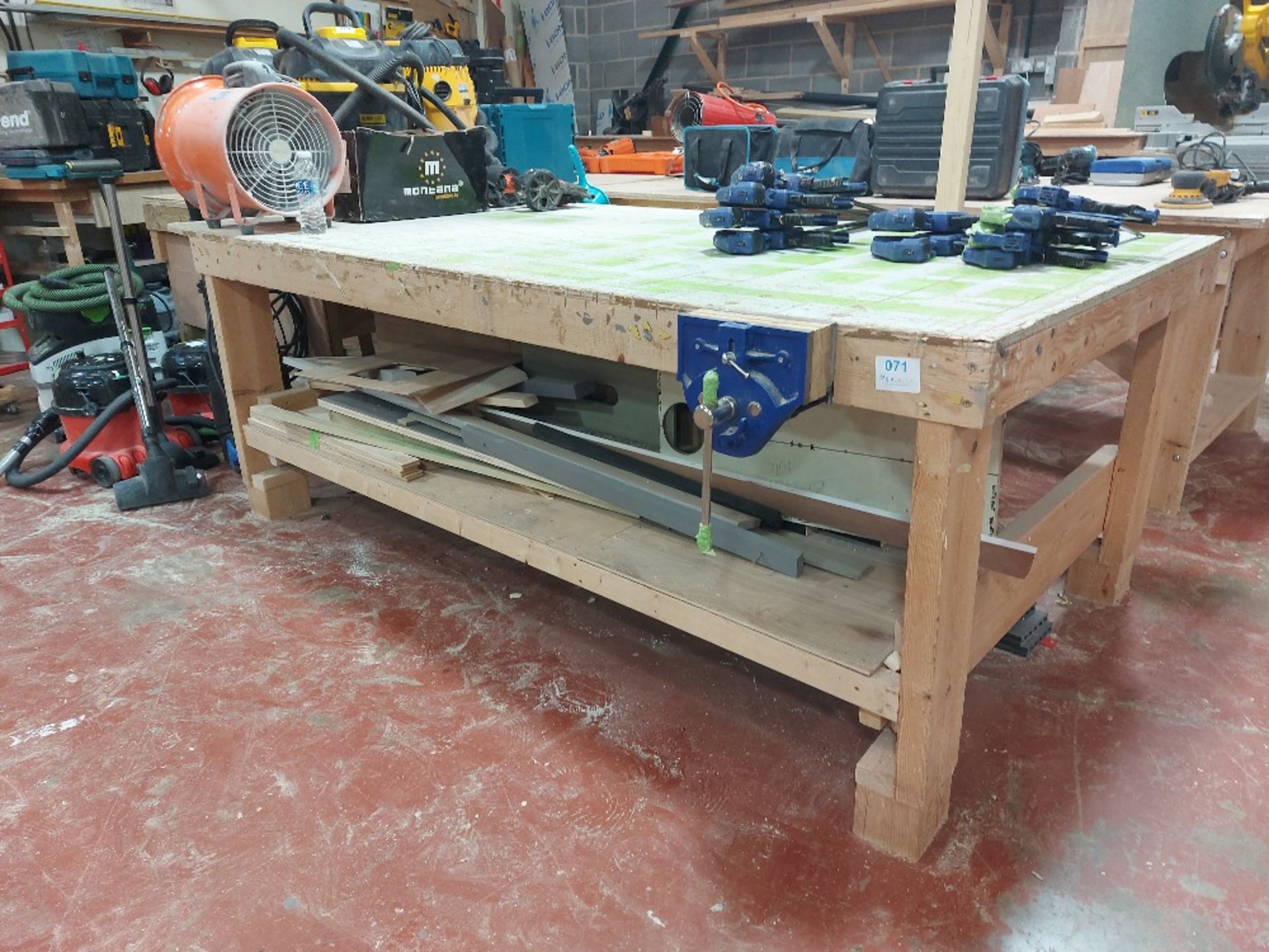 Fabricated Carpenters Workbench With Record Vice