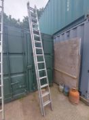 Aluminium 30 Tread Two Section Extension Step Ladder