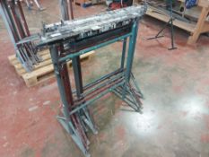 (6) Height Adjustable Steel Trestles