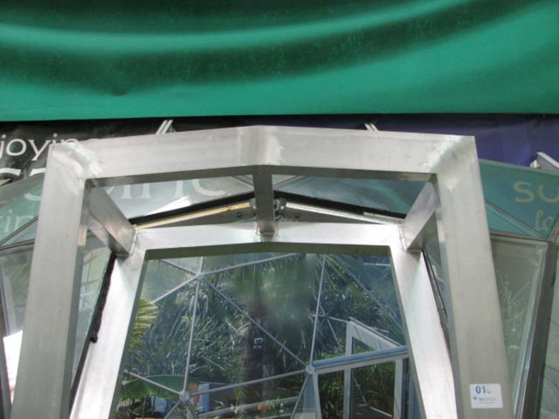 Double glazed dome entrance sample togeter with double glazed roof section - Image 6 of 7