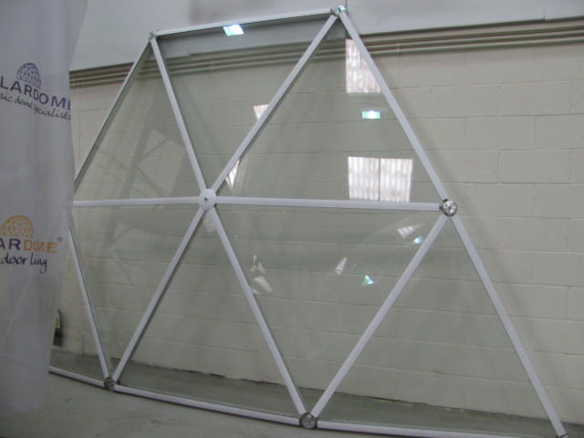Double glazed dome entrance sample togeter with double glazed roof section - Image 7 of 7