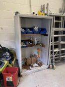 Steel workshop cupboard and Steel hazardous chemical cupboard