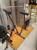 (2) steel roller stands