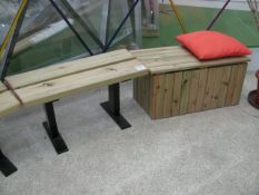 Rustic timber bench and timber bench box