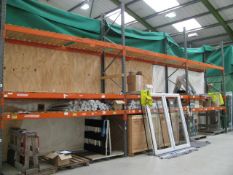 (3) bays of Dexion speedlock boltless pallet racking 4X 5mtr end frames and 18X 3mtr beams
