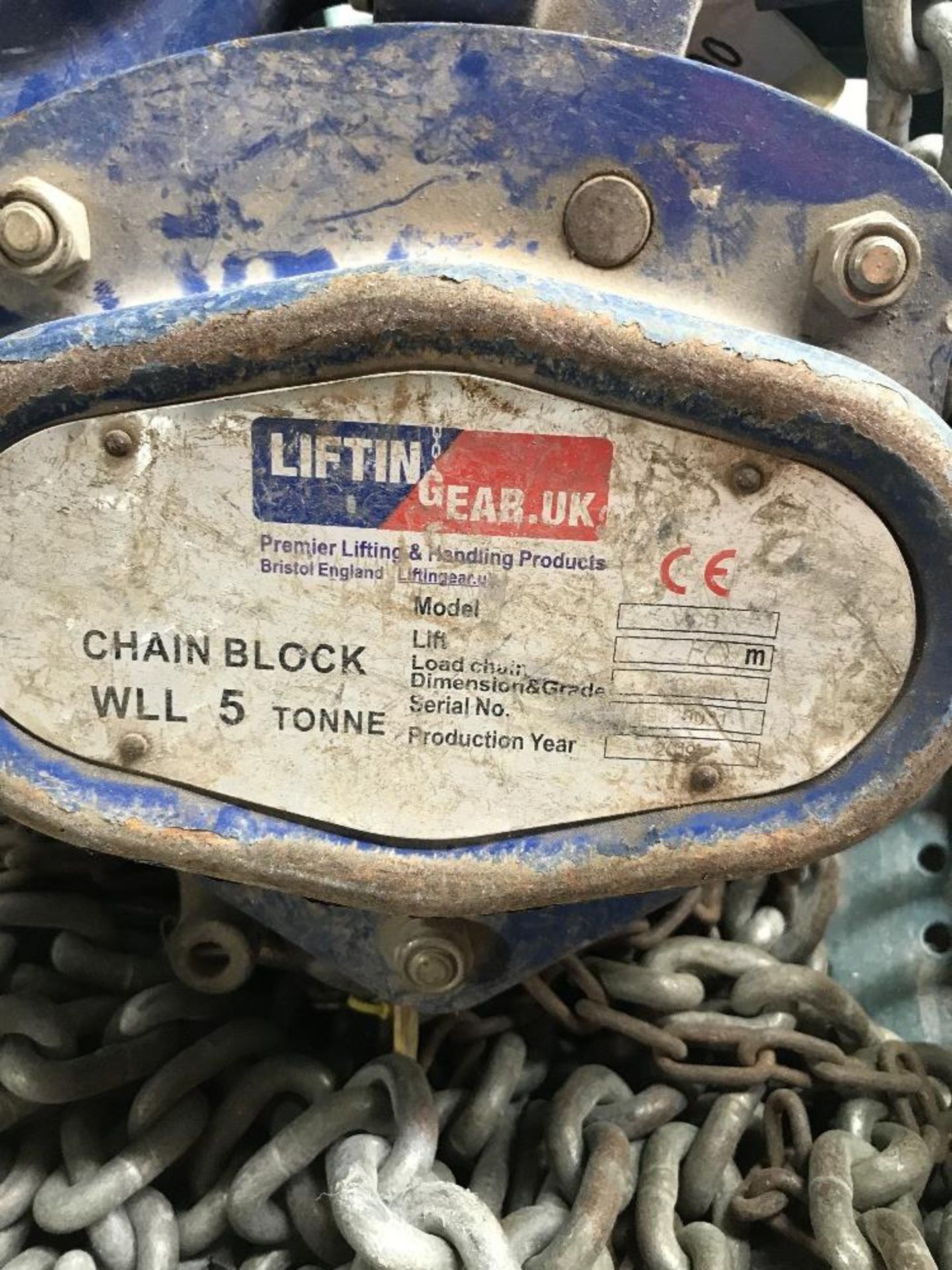 Lifting Gear Chain Block 5T - Image 2 of 3