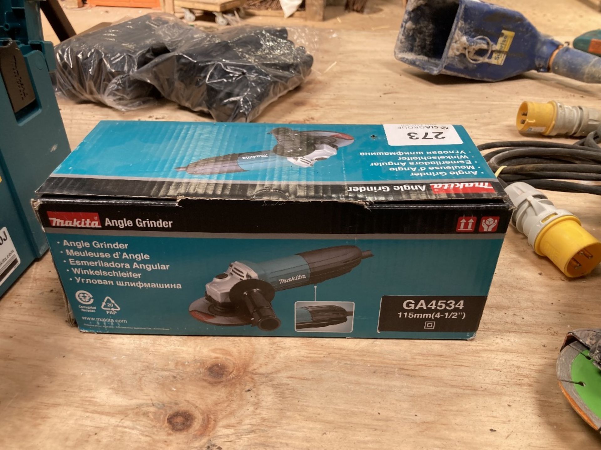 Makita GA4534 Angle Grinder new in box - Image 3 of 6