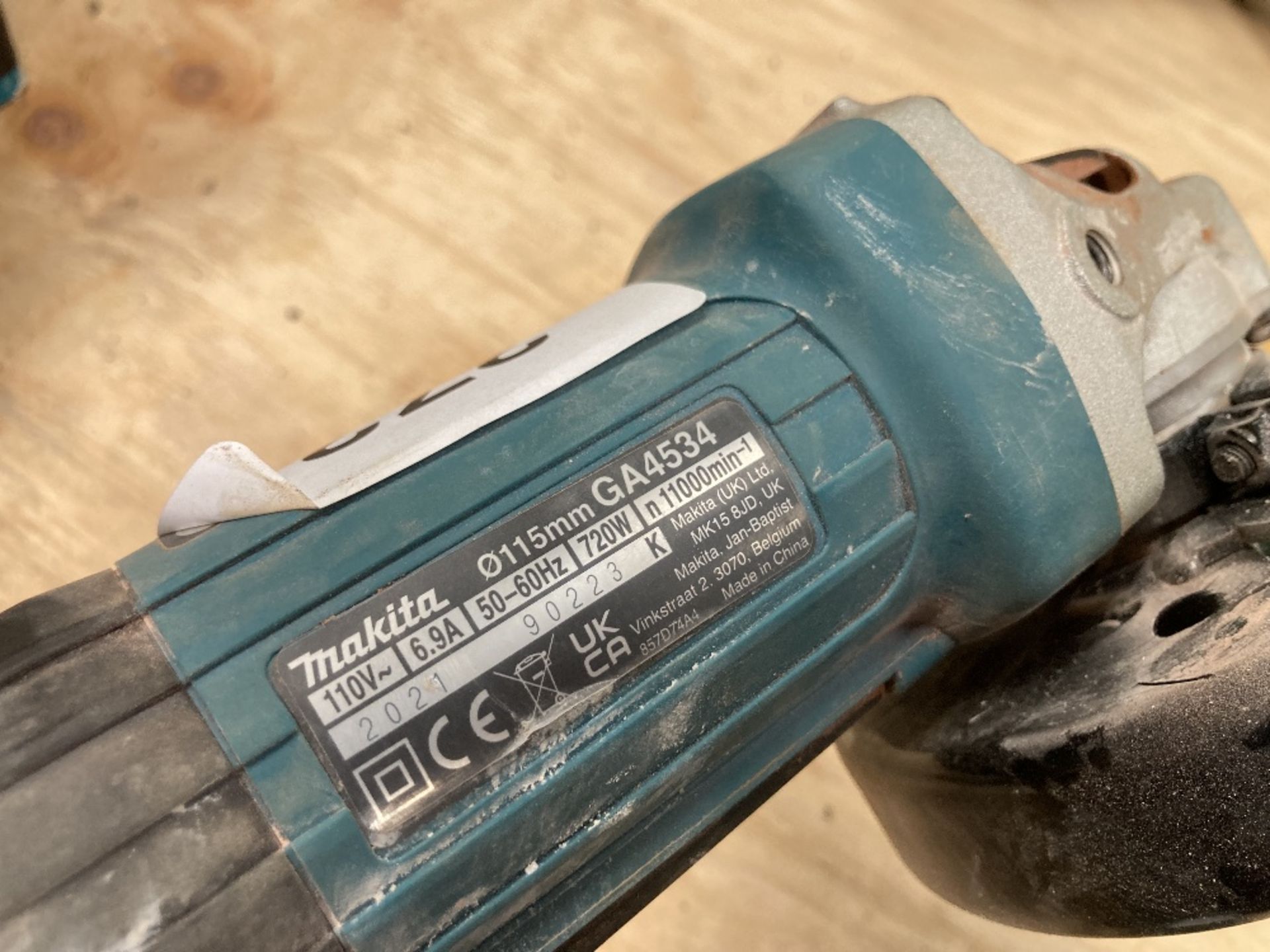 Makita GA4534 110v Angle Grinder - Image 4 of 4