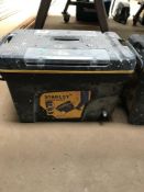 Large Mobile Stanley tool box with contents