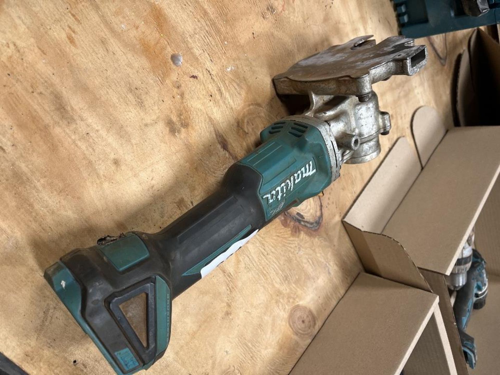 Makita battery angle grinder with bespoke head please note no battery or charger - Image 2 of 3