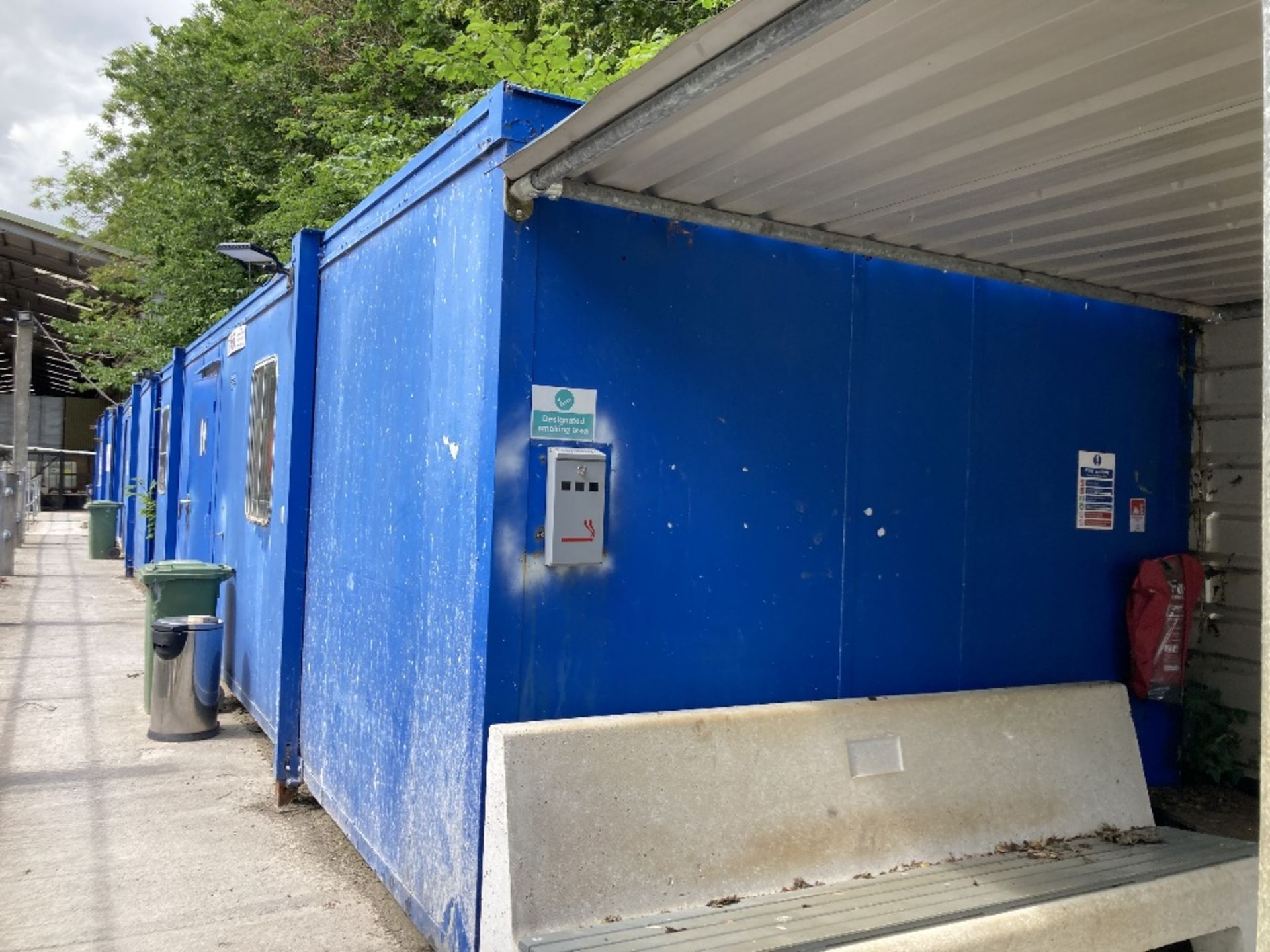Portacabin jack legged staff welfare units with contents