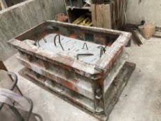 (2) Fabricated concrete lego block moulds