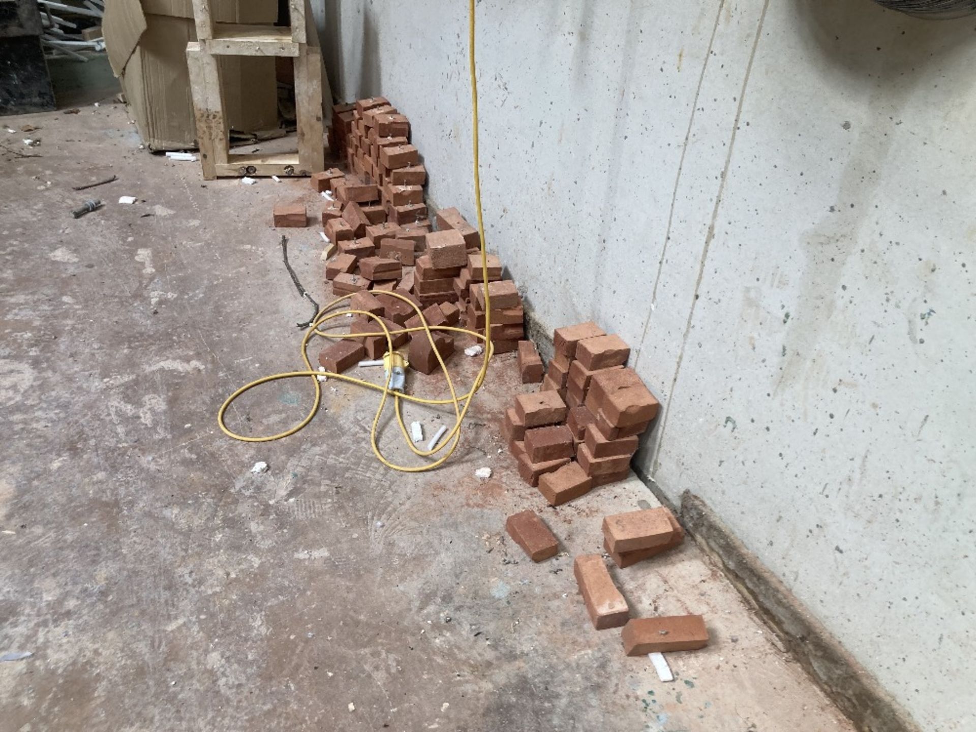 Bay Of Contents Containing Storage Box, Bricks, Wooden Offcuts, Shadow board, Rod - Image 7 of 9